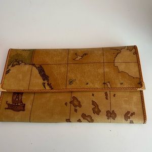 Alviero Martini Leather Passport and documents case with Leather Wallet